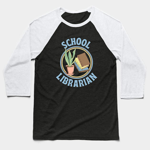 School Librarian T-Shirt Baseball T-Shirt by radicalreads